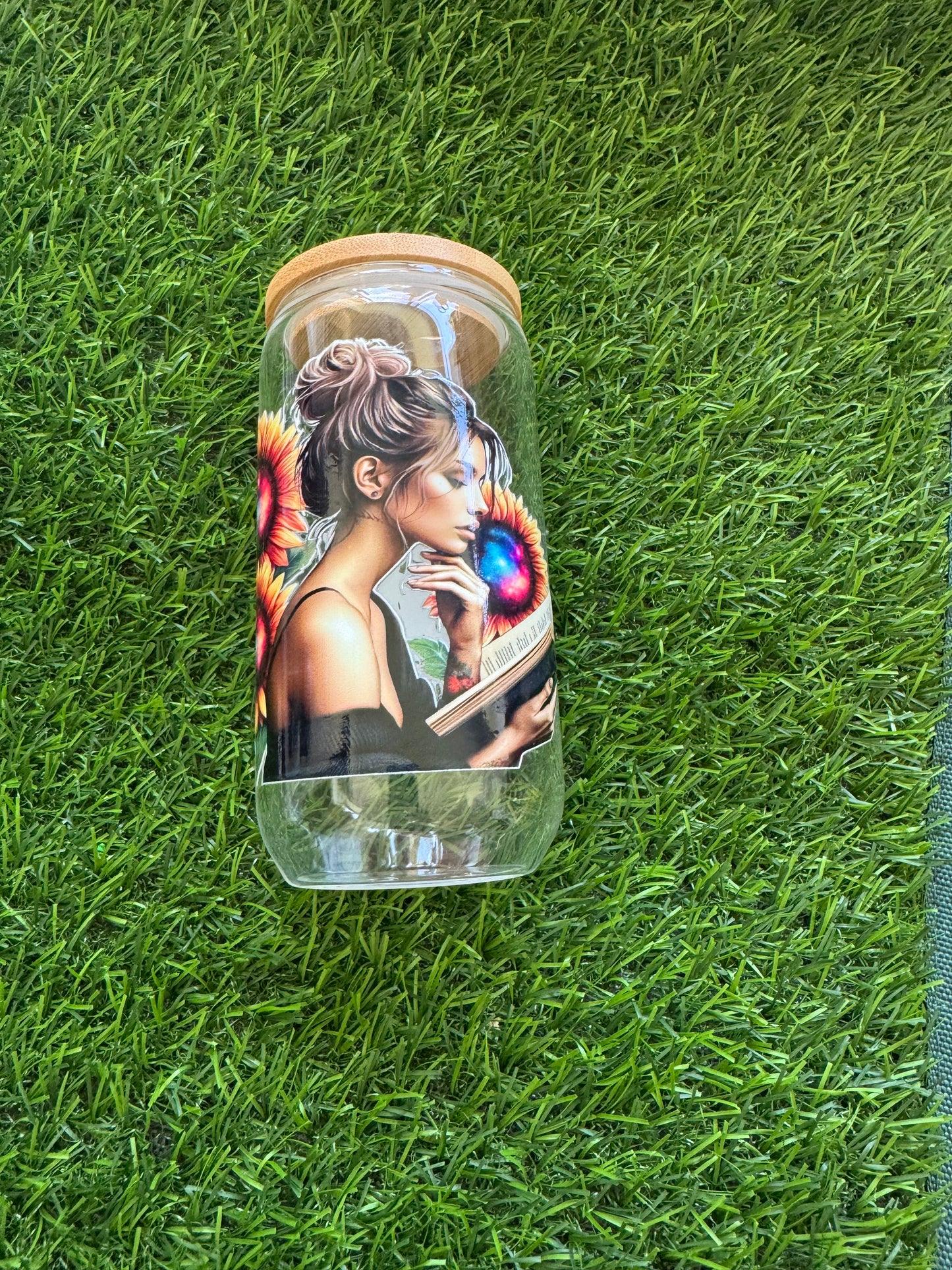 Girl Who Loves Books- Glass