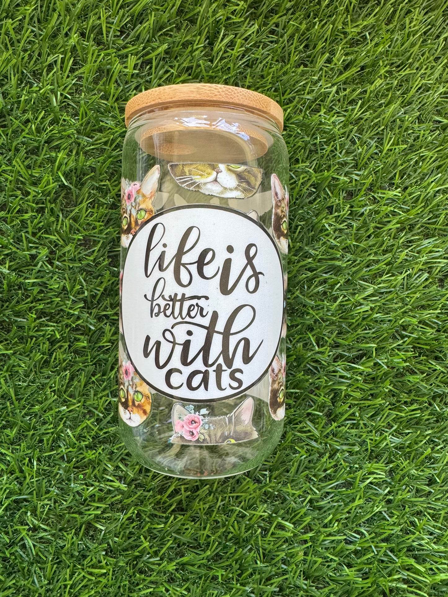Better With Cats- Glass