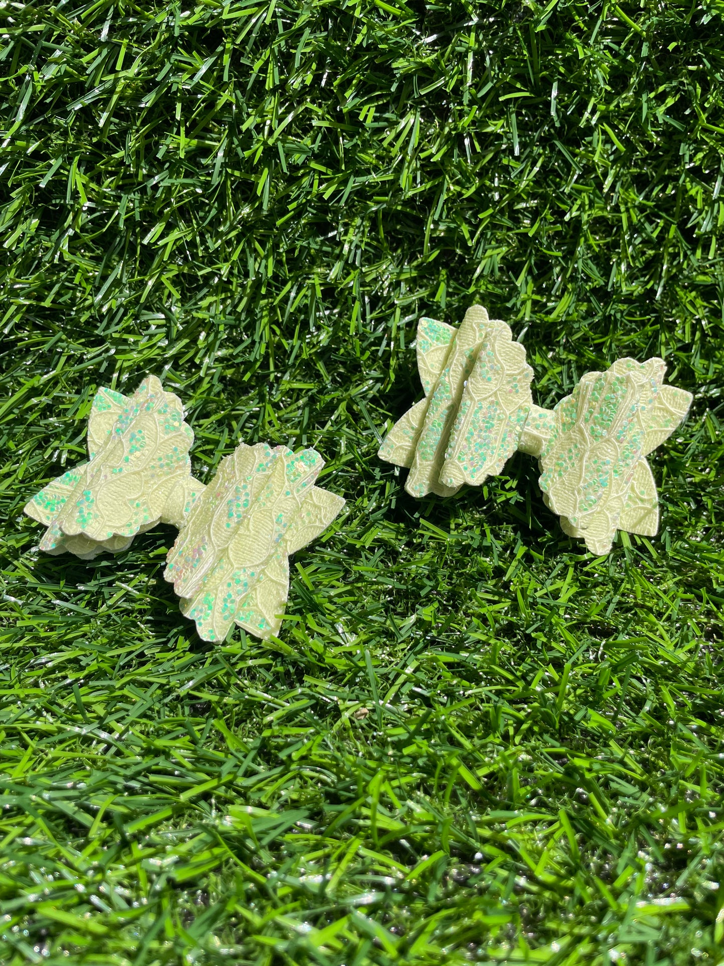 Embossed Glitter Piggy Set (Green)
